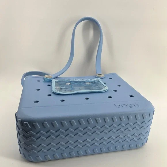 Bogg Bag Baby Tote Light Carolina on my Mind Blue Waterproof Washable Beach Bag - Picture 5 of 8